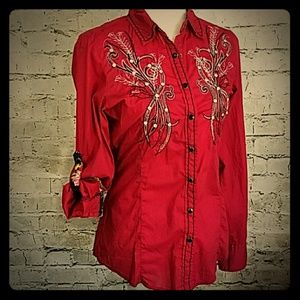 Roar | Tops | Roar Women Embroidered 